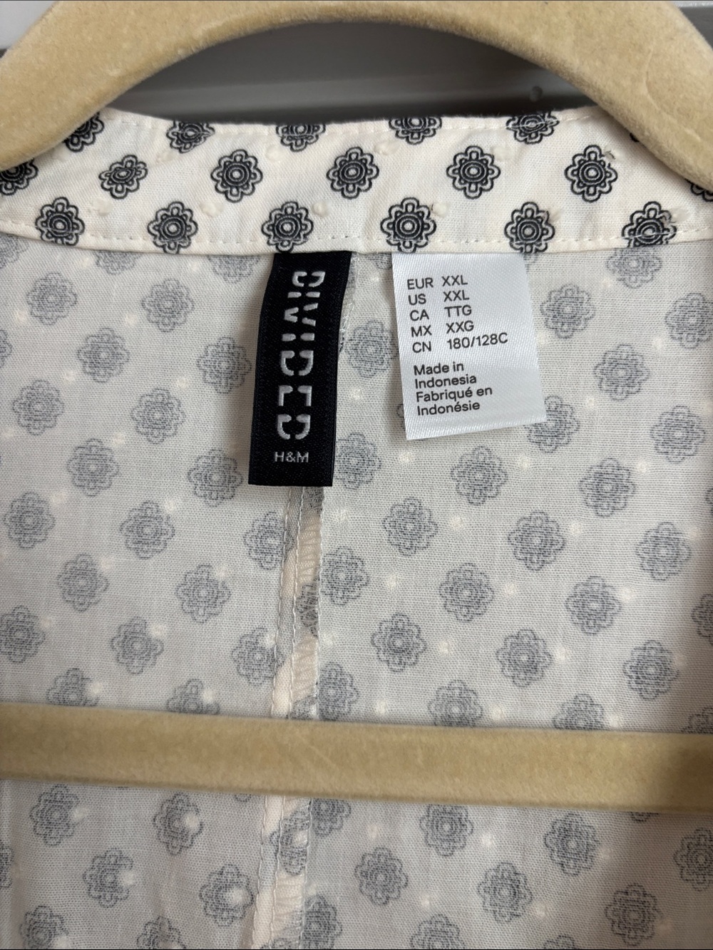 Cream Polka Dot Babydoll Dress - Picture 3 of 6